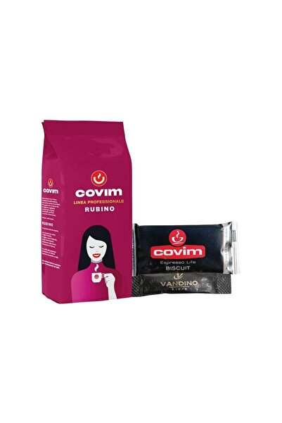 Covim Κόκκοι καφέ Ρουμπίνο 1 κιλό Ιταλικό Εσπρέσο για μηχανή εσπρέσο με μπισκ...