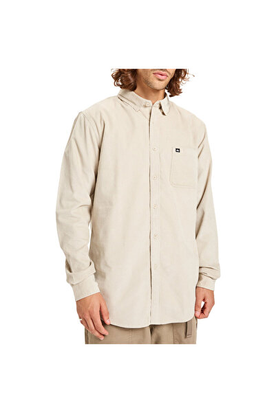 Quiksilver SMOKE TRAIL CORD Μακρυμάνικο Πουκάμισο MOONSTRUCK M