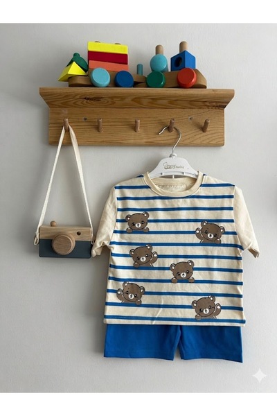MRC BABY Cute Bears Printed Summer Shorts Set