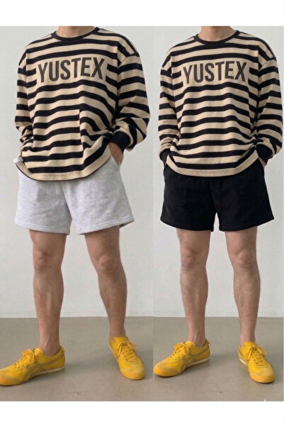 CAONNES 2-Pack Men's Shorts Set - Black and Gray High-Waisted No-Show Oversiz...