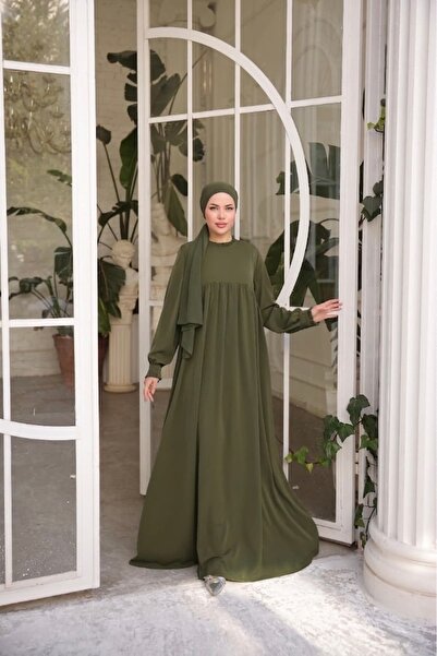 Nissra Ankanoor Dubai Μεταξωτό (σαρμί) Φόρεμα με βολάν και ρόμπα 150 εκ. Anka...