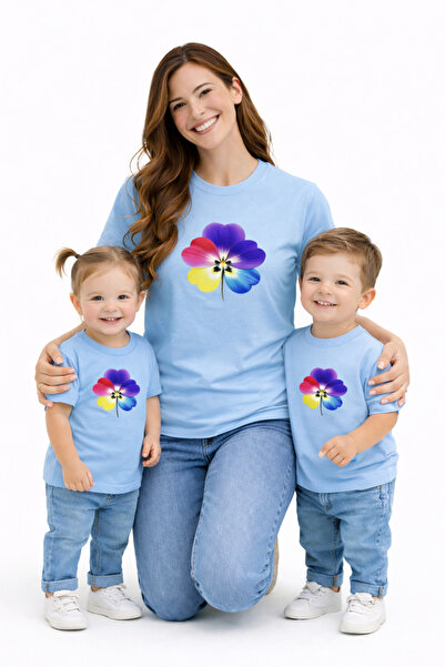 VODEXA Tricou oversize pentru copii unisex, tricou cu imprimeu flori colorate...