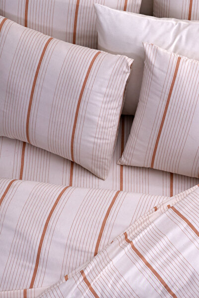 Cottonest Σετ Παπλωματοθήκης Μονό " Ελύσια " |   Ριγέ Σχέδιο |   Μαλακό ύφασμ...