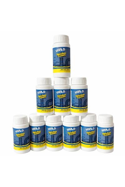 OEM Σετ 10 τεμαχίων WILD TORNADO, λύση για τον καθαρισμό νεροχύτη και διαρροώ...