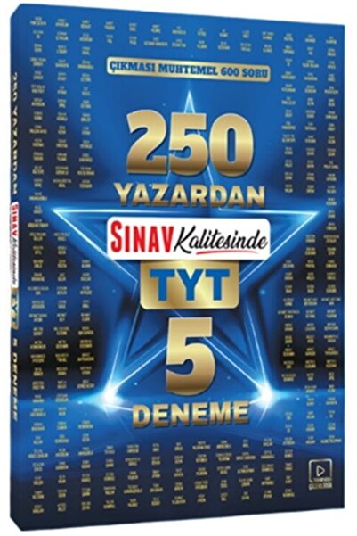 Ankara Kitap Merkezi TYT 250 Yazardan Sınav Kalitesinde 5 Deneme Sınav Yayınları
