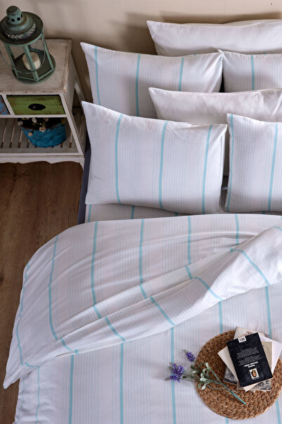 Cottonest Σετ Παπλωματοθήκης Μονό " Ελύσια " |   Ριγέ Σχέδιο |   Μαλακό ύφασμ...