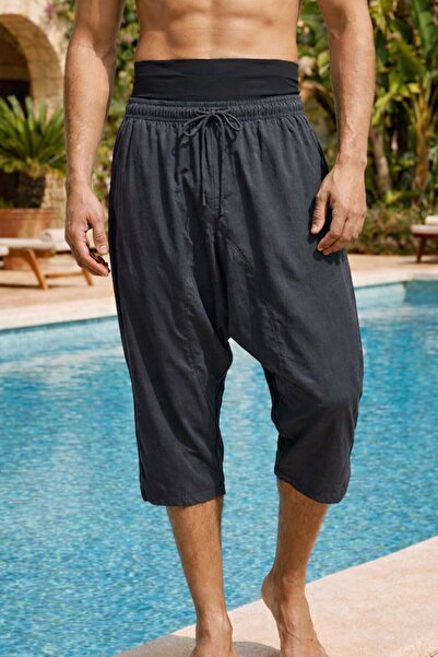 Remsa Mayo Şalvar Men's Capri Swimwear Sea Pool Shorts Rks-012 Anthracite