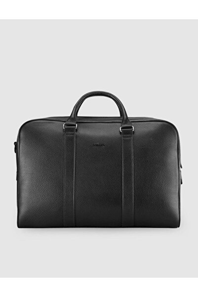 Cabani Genuine Leather Black Men's Handbag and Travel Bag