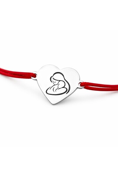 Flippy Βραχιόλι Martisor, Ασημένιο Jolie, Μοντέλο Μητέρα και Παιδί, Καρδιά, Α...