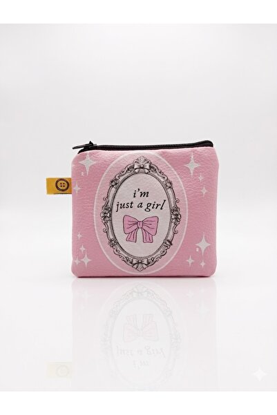 PALTO TASARIM I'M Just a Girl! Designed Coin Purse