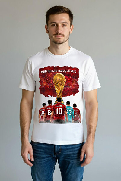 Lukitus T-shirt με ειδική εκτύπωση για το Παγκόσμιο Κύπελλο 2026 από βαμβάκι ...