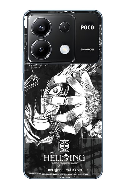 FLAMENKO حافظة هاتف شفافة بنمط أنيمي متوافقة مع Poco X6 Pro