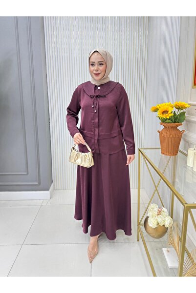 GK Satin Cupra Skirt Set