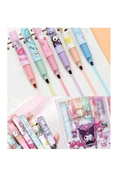 SANRIO 6lı Fosforlu Kalem Seti