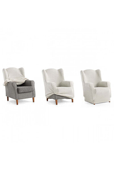 Sofazip Husă fotoliu wingchair Sofazip, material microfibră, culoare bej