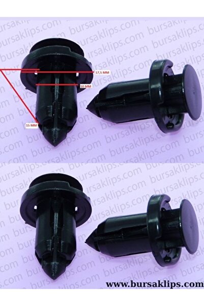 bursaklips 3490- Honda,Nissan Bumper Clip 01553-09321 (10 Pcs)