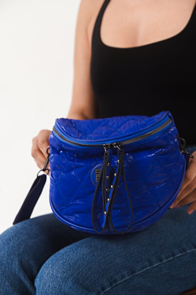 FEMME Alicia Blue Quilted Women's Crossbody Bag – Stylish, Lightweight, and f...
