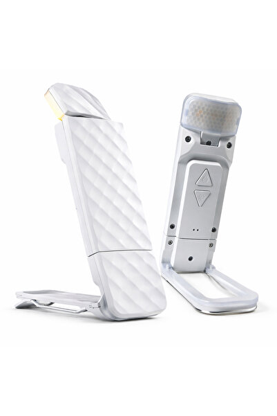 VEXORA GLOBAL USB Şarjlı Kitap Okuma Işığı, Klipsli LED Lamba, 3 Mod 5 Kademe...