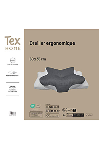Tex Home Pernă cervicală din spumă cu memorie 60x35 cm