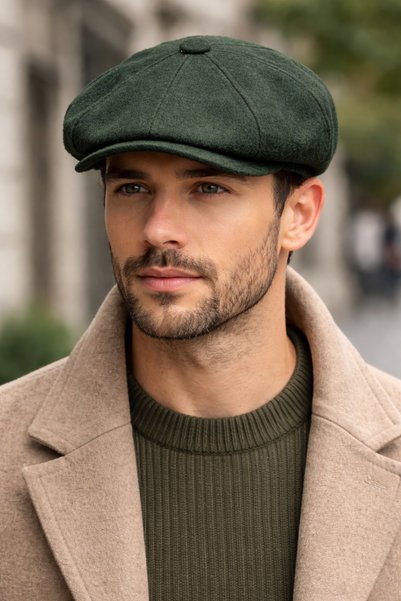 Adalua Men's Scarf and London Cap Set |   Stylish Winter Set