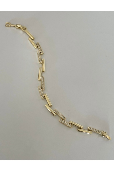 Asimetrik 14K Vıp Gold Bileklik