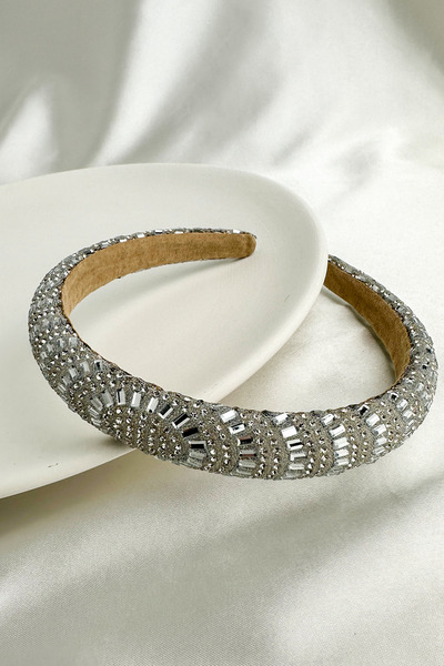 Modex Λεπτομέρεια από πέτρα μπαγκέτας, γεωμετρικό σχέδιο, λαμπερή μοντέρνα κο...