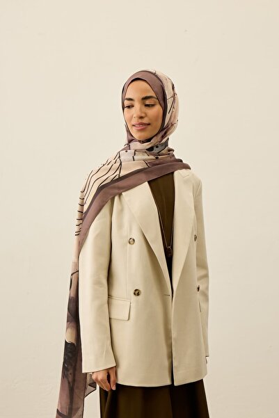 Modakaşmir Σάλι Liva Modal με σχέδιο παπαρούνας