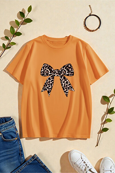 uyguntarz Unisex imprimeu leopard Ribbon cu imprimeu Design tricou