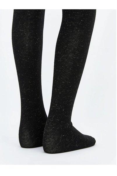 LC Waikiki Lcw Kids Black Sparkly Girls' Pantyhose