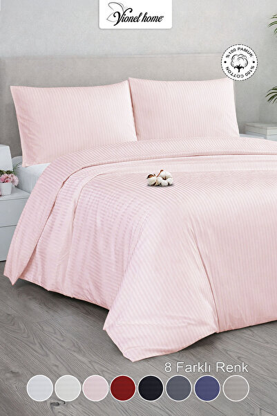 Double 100% Cotton Satin Duvet Cover Set | Premium Series | 8 Color Options (200x220)