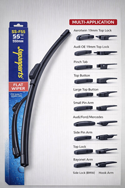 Japanparts Υαλοκαθαριστήρας παρμπρίζ 550mm 22” Επίπεδος Γενικής Χρήσης – Ιαπω...