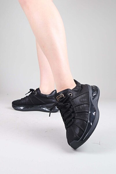 Birikon Αθλητικά παπούτσια NANO με λεπτομέρεια ραφής ΜΑΥΡΑ