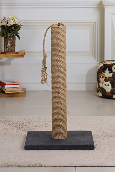 Ahşap Kedi Tırmalama Ağacı 100 cm 9cm Kalınlık
