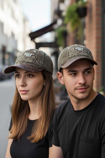 Aware Time Unisex Özle Yıkama Τζιν Καπέλο