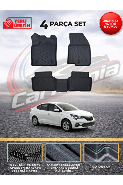 CARMANİA Renault Taliant 4D Premium Havuzlu Paspas