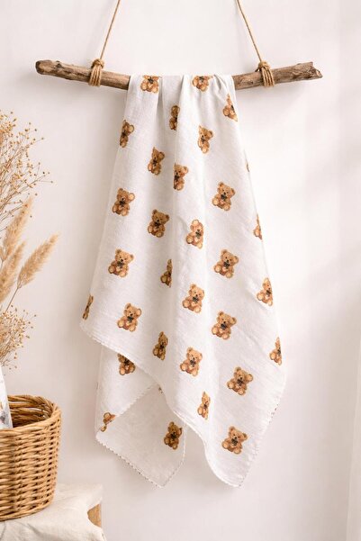 BYS BABY FASHION بطانية موسلين متعددة الأغراض لحديثي الولادة - بطانية قطنية ص...