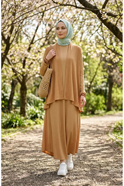 sefamerve Bürümcük Υφασμάτινο Κοτλέ Διπλό Σετ 6371-02 Μουσταρδί