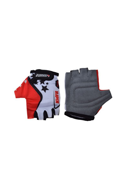 Leoshi Manusi ciclisti copii, culoare alb/rosu, marime 3XS