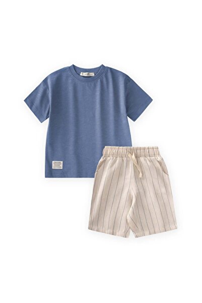 Cigit Ριγέ Σετ Κάπρι 1-7 ετών Ινδιγκο Μπλε