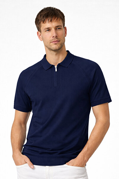 Pulltonic Ανδρικό μπλουζάκι πόλο με φερμουάρ