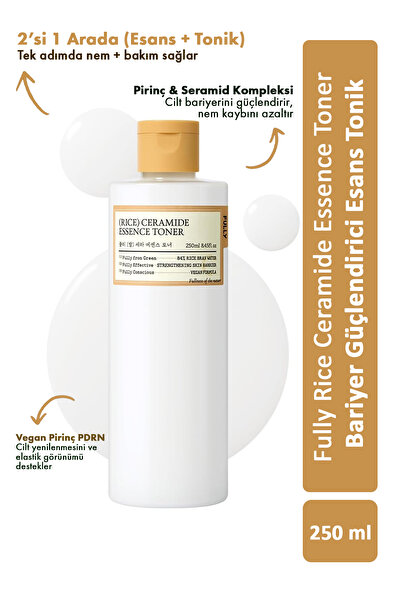 FULLY Rice Ceramide Essence Toner / Pirinç Seramid Bariyer Güçlendirici Esans...