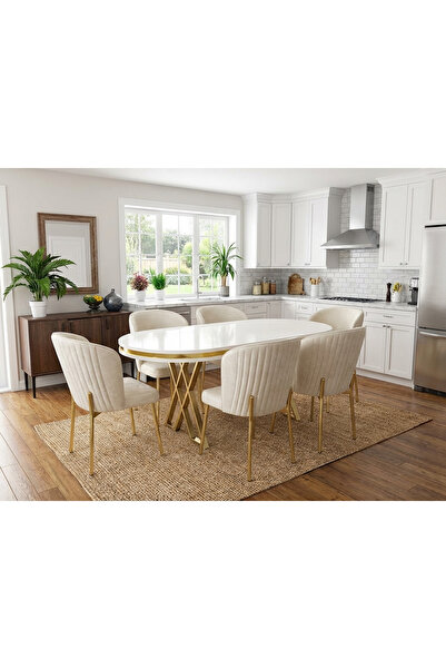 ÜNALMIŞ Mutfak Yemek Masa Sandalye Takımı Lüx Quality 90x170 MDF LAKPANEL (1M...