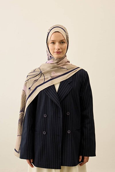 Modakaşmir Σάλι Liva Modal με σχέδιο παπαρούνας