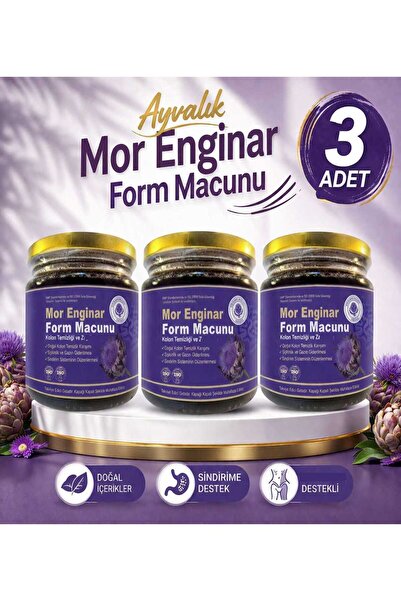 MEDİCREAM Ayvalık Enginarlı Doğal Ballı Bitkisel Macun X 3 Adet / Mor Enginar...