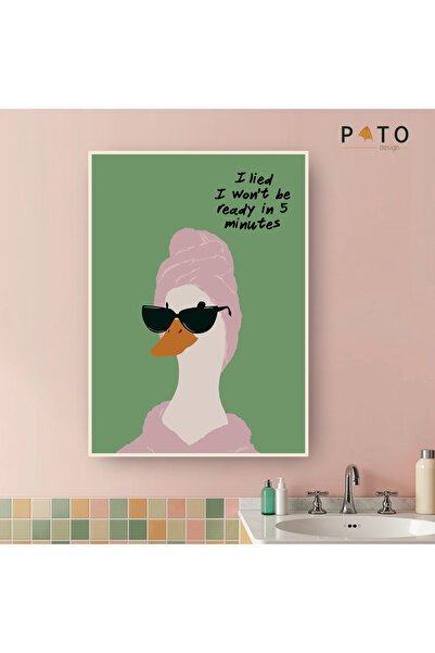 Pato Design 'I lied I won't be ready in 5 minutes' Tablo | Bej Çerçeveli | MD...
