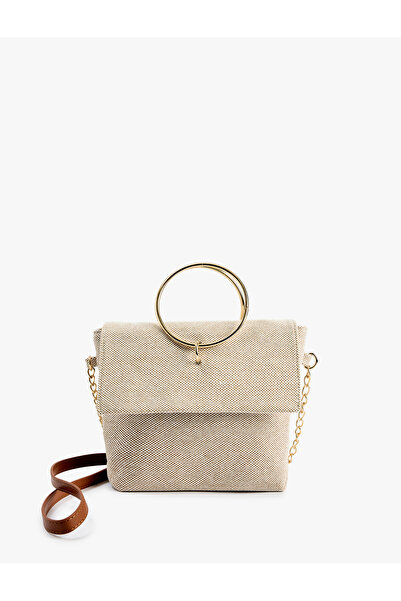 Koton Metal Halka Detaylı Saplı Askılı El ve Omuz Çantası