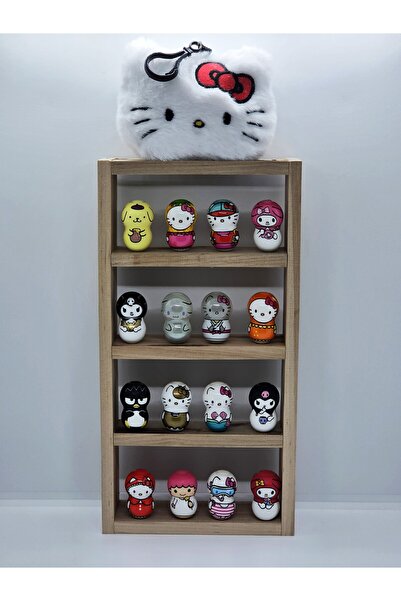 Acubens Flipperz Hello Kitty Karışık Hacıyatmaz Figürler 16 Adet (Standlı & H...