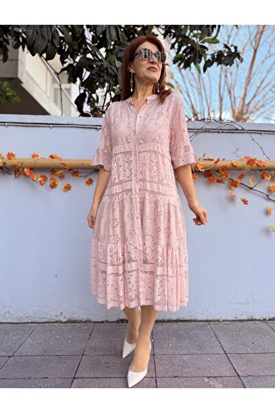 DenizEge Ιταλικό φούστα μίντι με επένδυση σε χρώμα φούξια