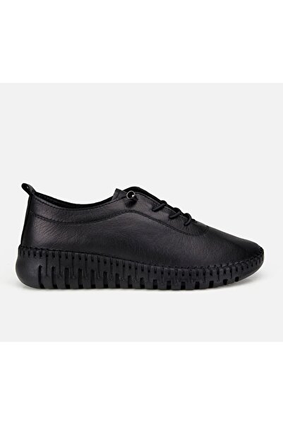 Mboutique 4000 black genuine leather comfort shoes