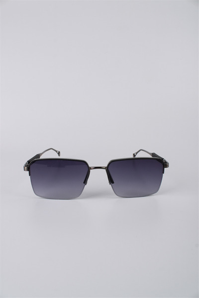 Max Polo Unisex Square Metal Frame Gradient Glass Sunglasses Smoked Gg25Mp342...